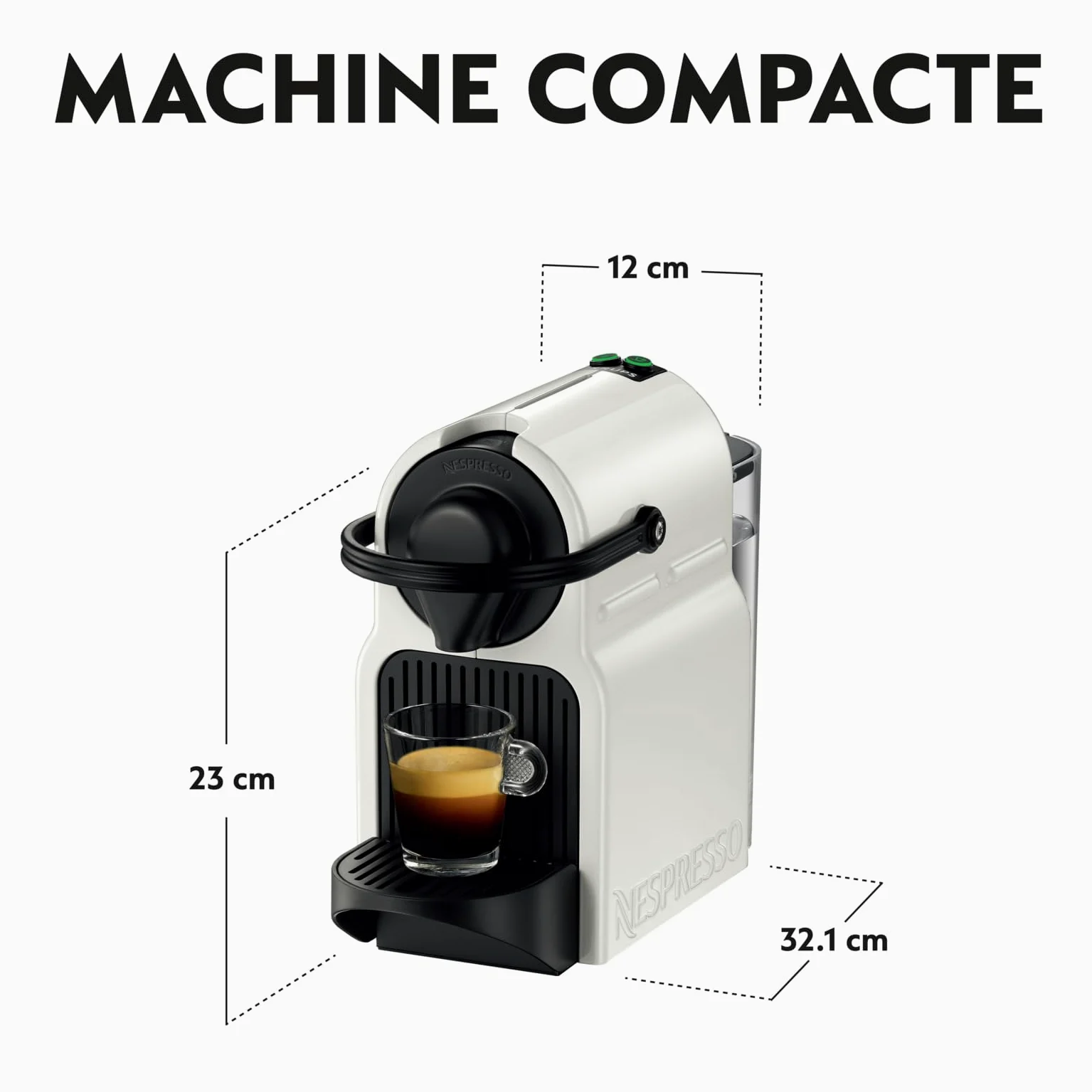 Krups YY1530FD - Cafetera de cápsulas, color blanco