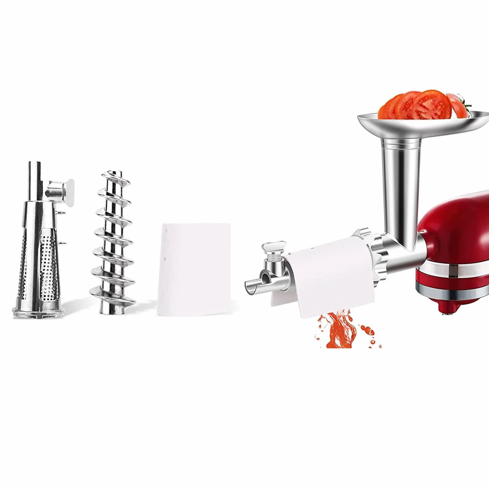 Accesorio para exprimidor de tomate - Trituradora y extractor de puré de tomate | Máquina de salsa y suplemento de molienda