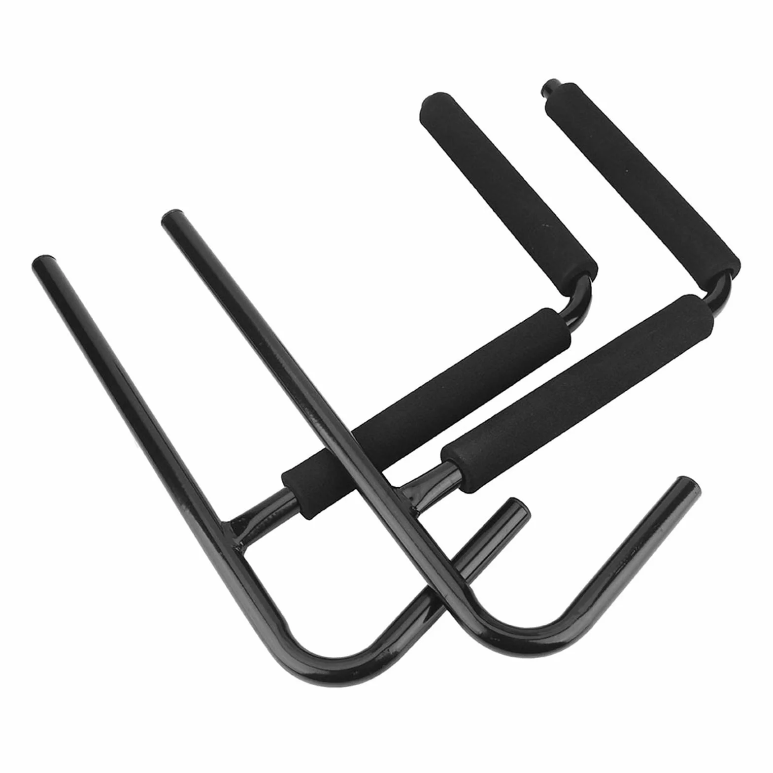 Soporte de Pared para Kayak y Canoa, 2 Piezas, Negro, Capacidad de Carga 70 kg