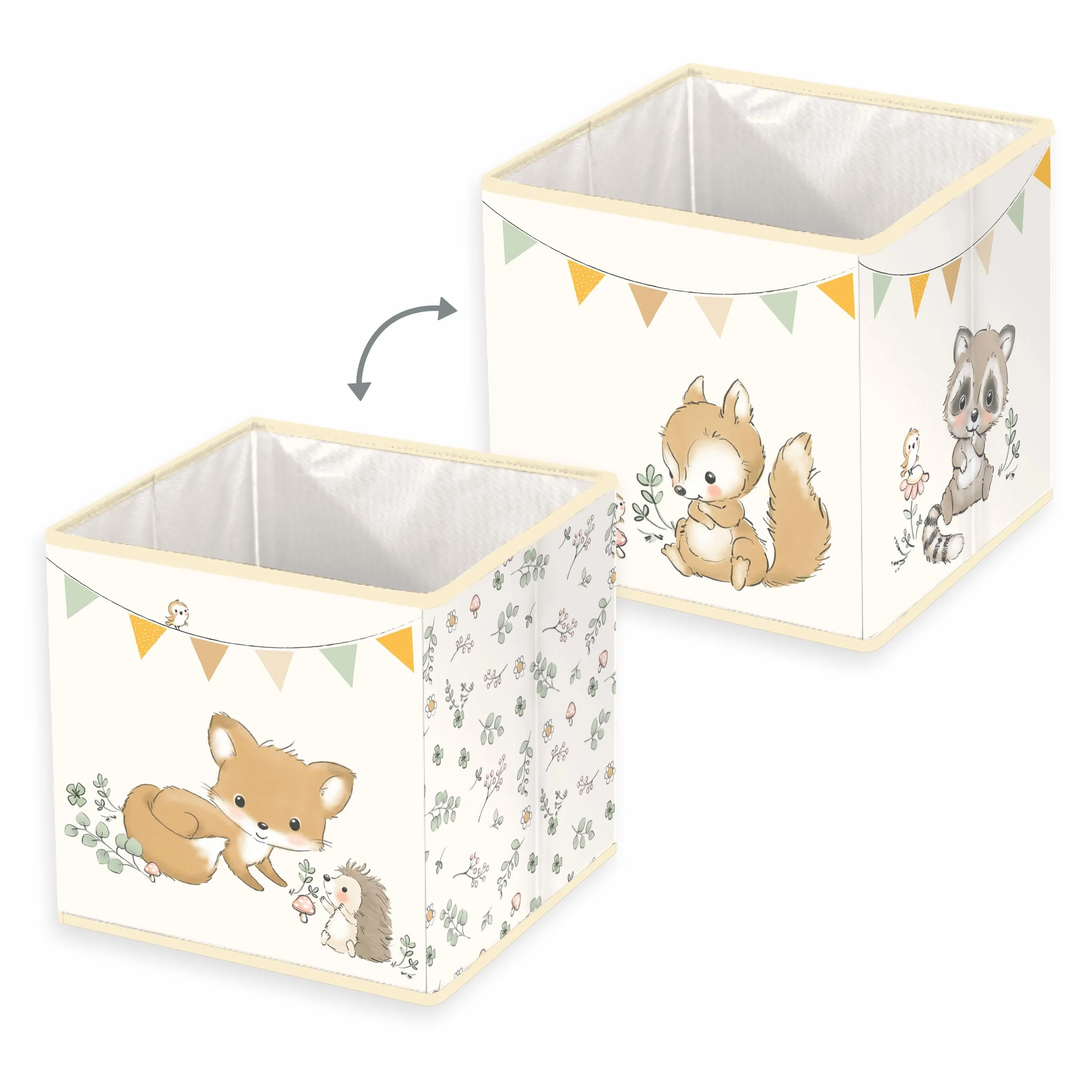 Herding Caja de almacenamiento polipropileno 30 x 30 x 30 cm multicolor