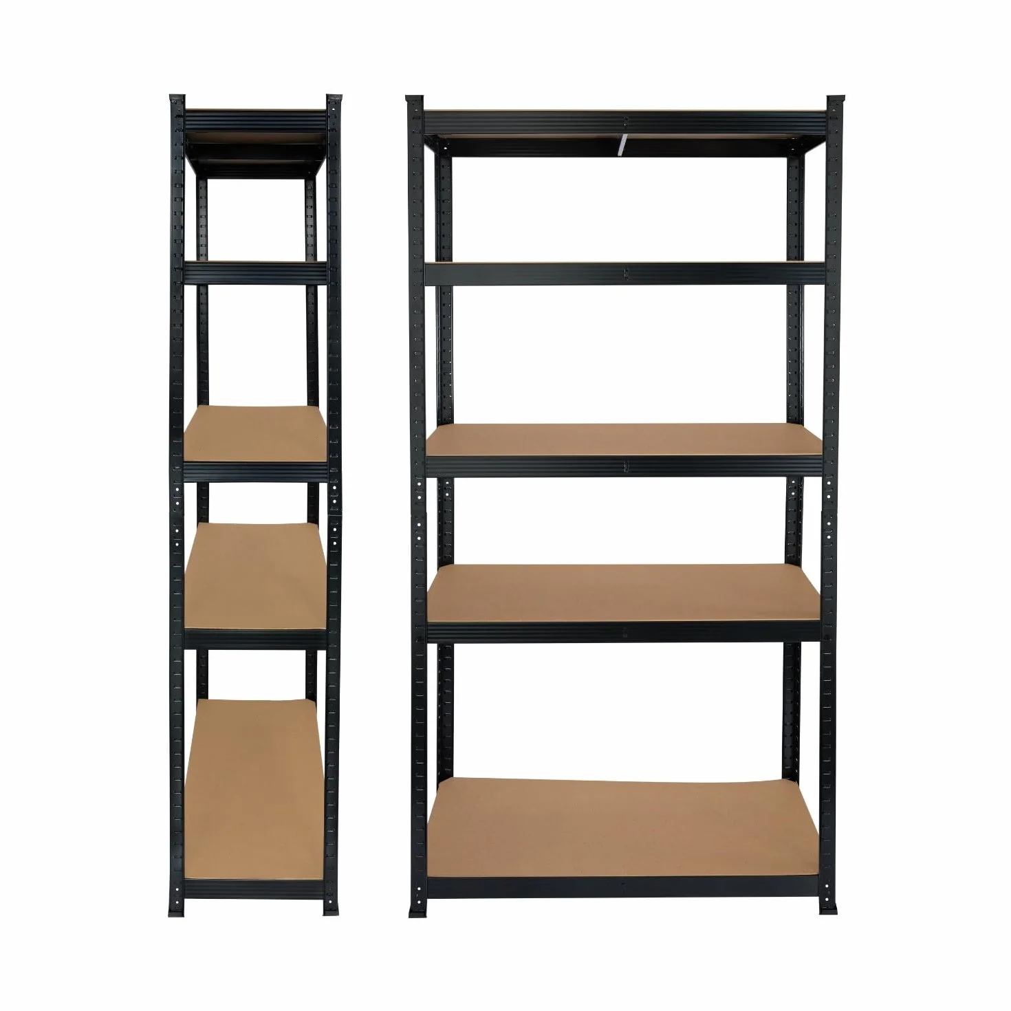 Estantería Modular Almacenaje Acero MDF Antihumedad 5 Baldas Ajustables Carga Máxima 875Kg 90x40x180cm