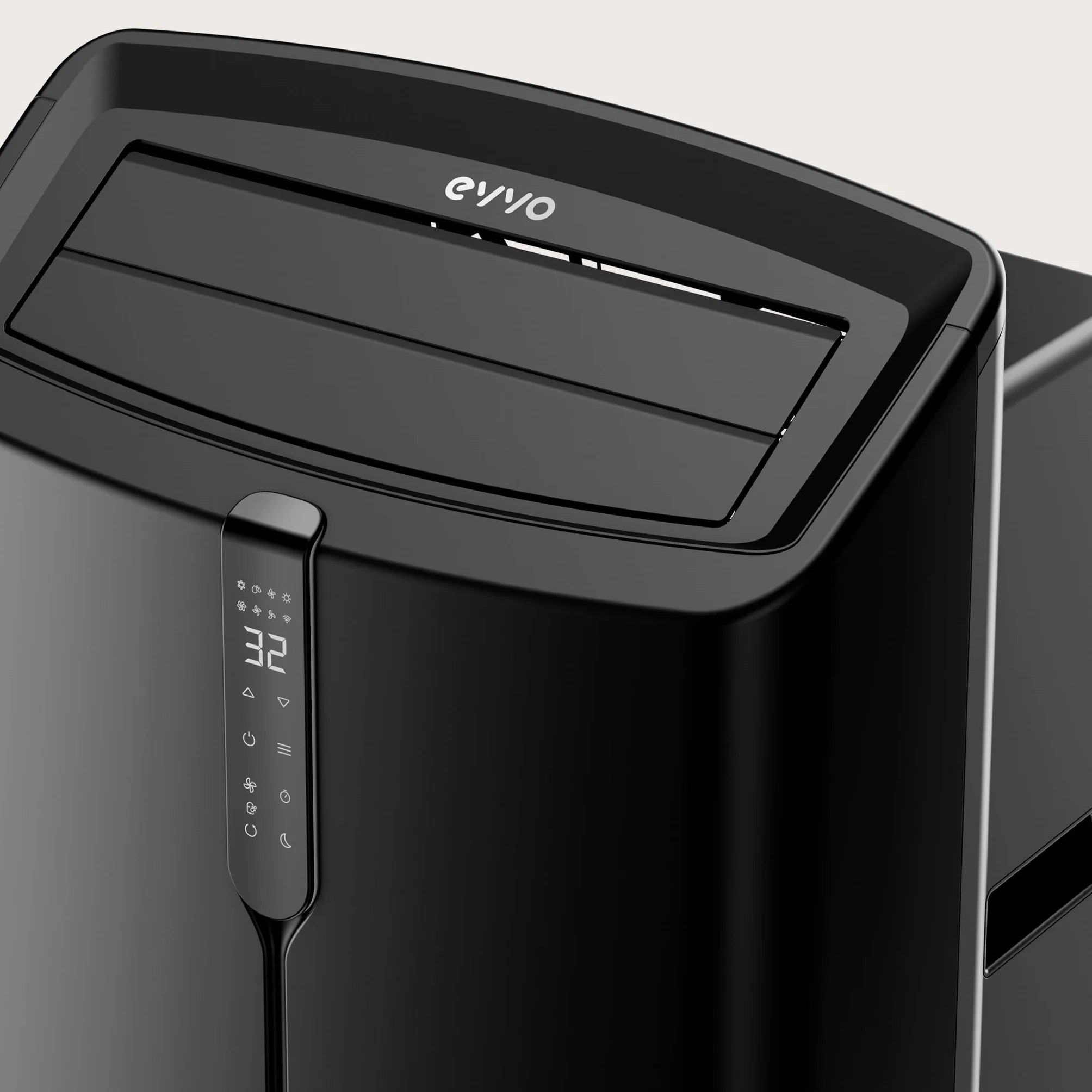 EVVO Clima P14 Silent WIFI - Aire Acondicionado Portátil 14000 BTU con Bomba de Calor - Pingüino Aire Acondicionado y Calefacción, WiFi, Silencioso, Deshumidificador, Frío y Calor con Kit de Ventana