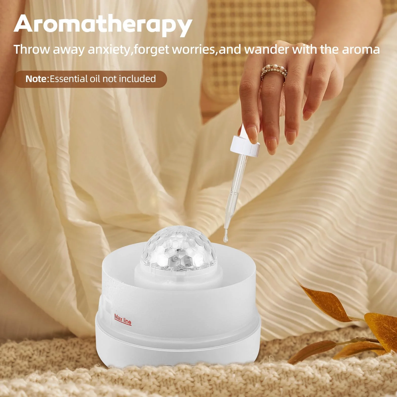 Humidificador de bebé con niebla fría para dormitorio, silencioso, con luz nocturna y proyector estrella, 500 ml, humidificador pequeño para el hogar, niños, niñas