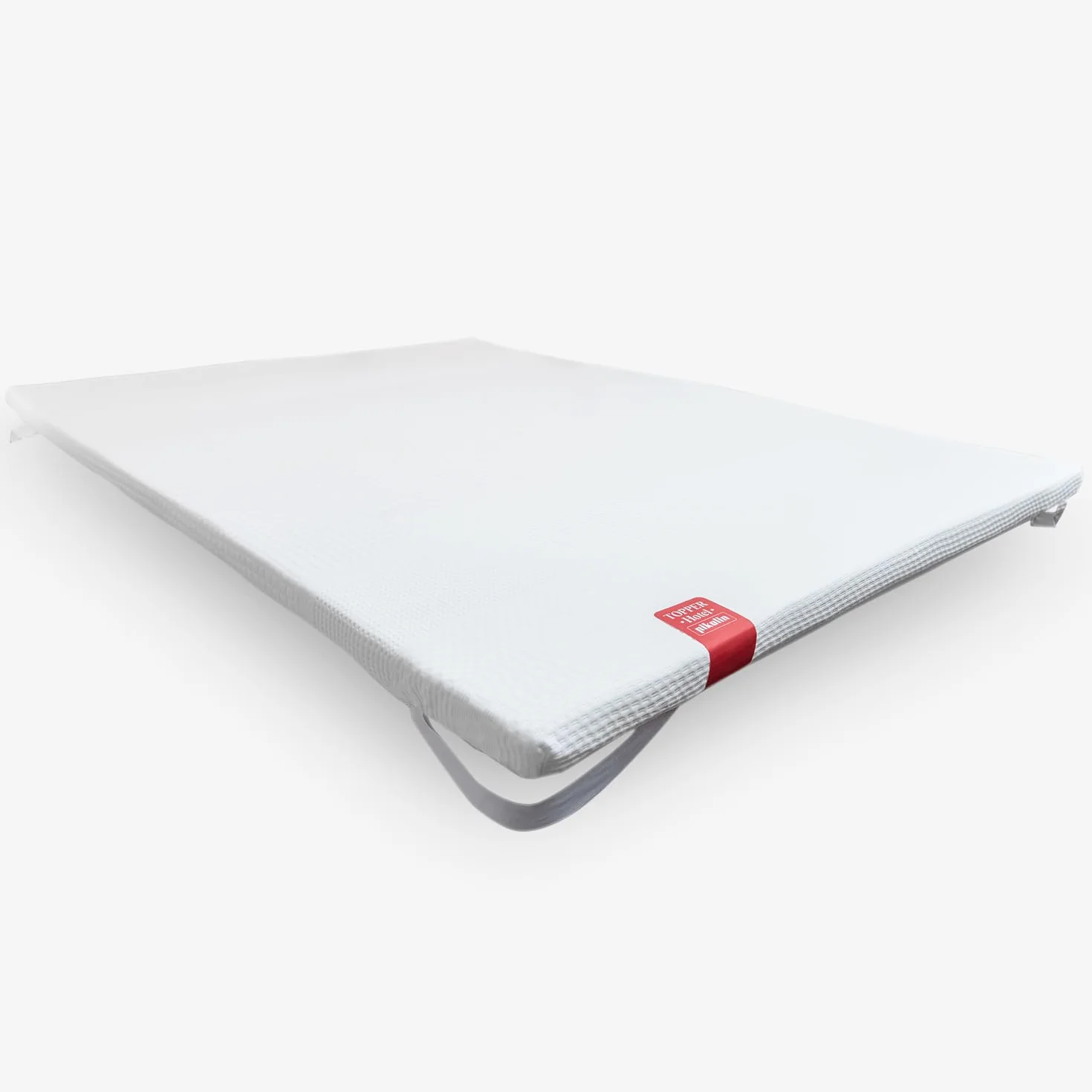 PIKOLIN - Topper Viscoelástico de Hotel | Altura 5 cm | Ignífugo | Antichinches | Funda Lavable | Confort Alto | 150x190 cm