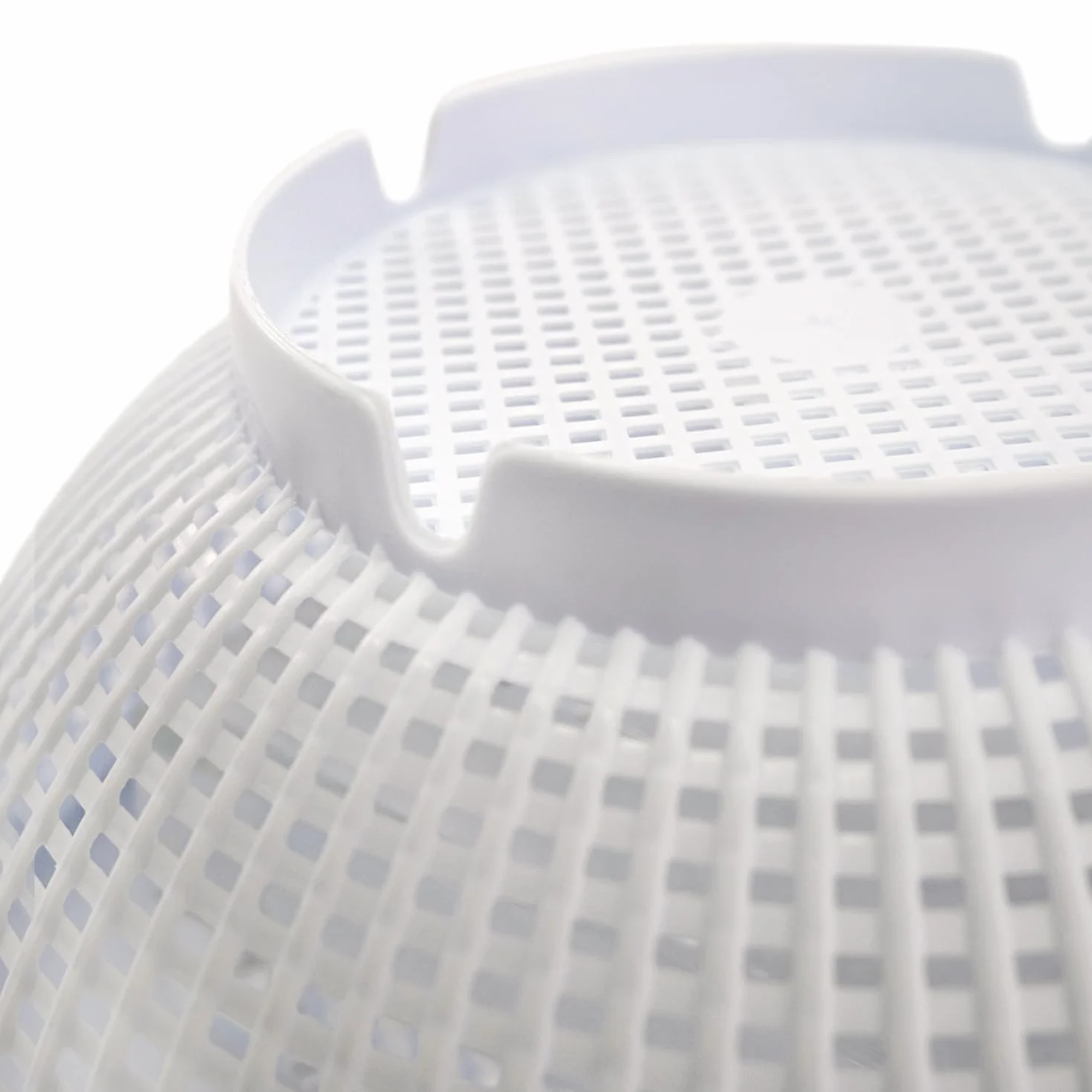 CABLEPELADO Escurridor de Verduras y Pasta, Colador de Cocina con Drenaje, Diámetro Superior 23 cm, Plástico Libre de BPA, Apto para Lavavajillas, Blanco