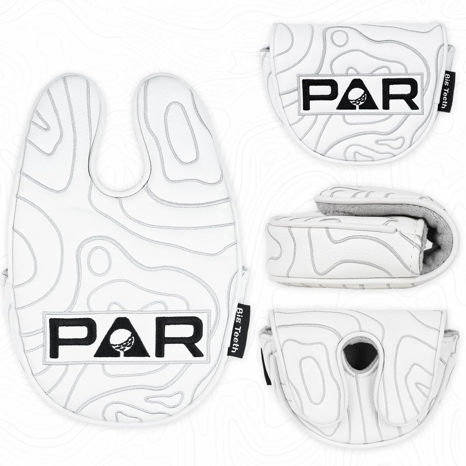 Cubierta magnética para cabeza de palo de golf de piel sintética blanca Scotty Cameron Taylormade Odyssey