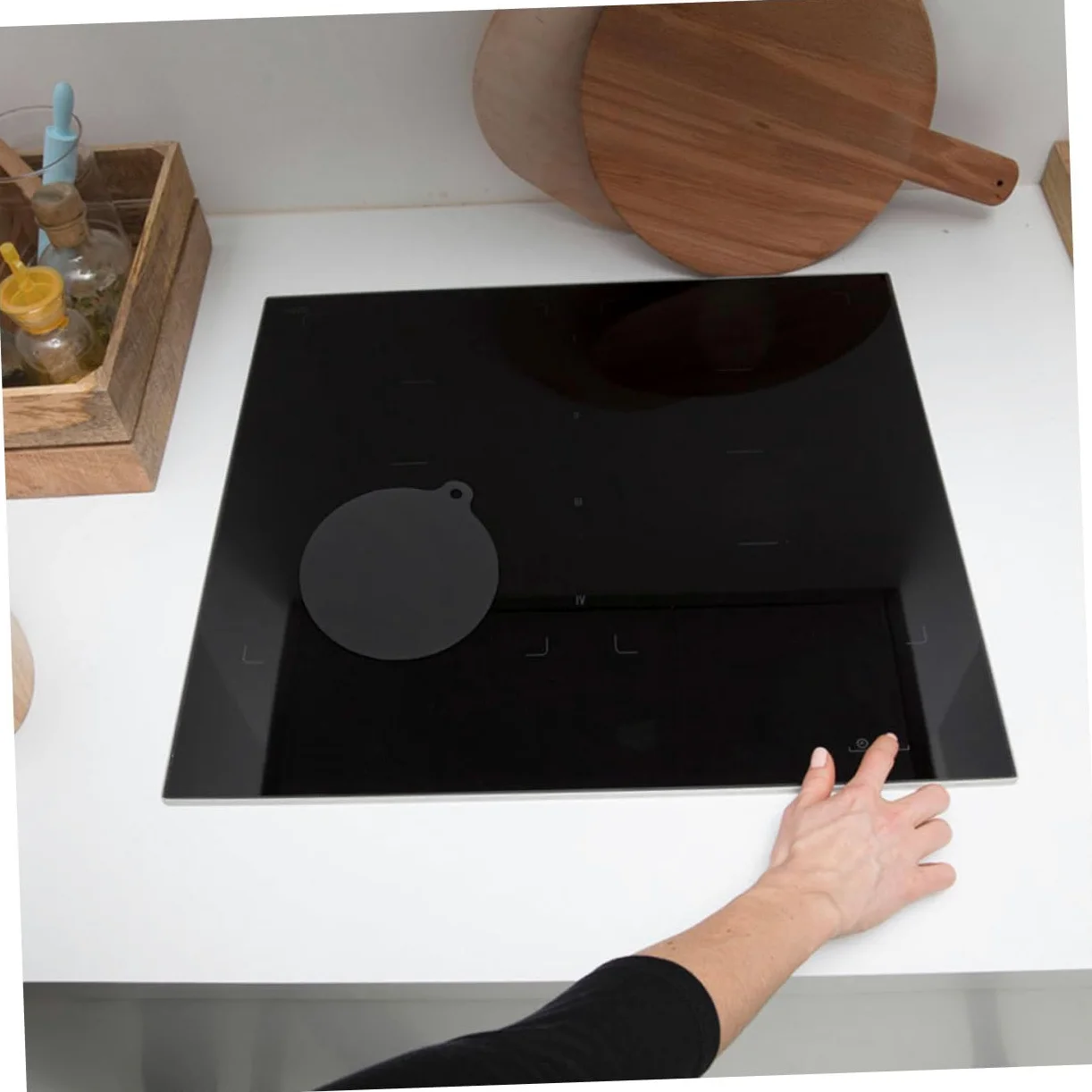 Cabilock Almohadilla protección protector microondas sartenes induccion protector estufa ignífugo protector placa inducción utensilios cocina inducción estera cocina, 03F68TS0CNFK16F452SM1