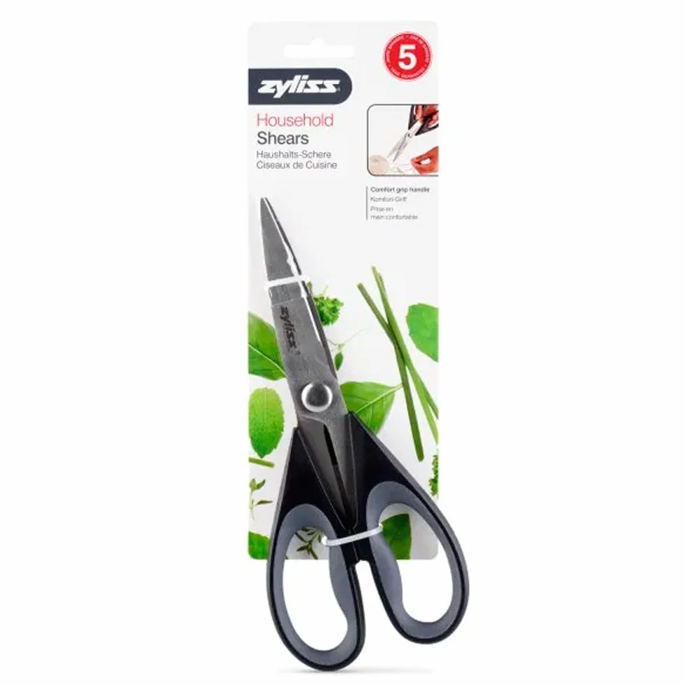 Zyliss E910026 Tijeras Domesticas, Plástico/Acero inoxidable, Negro, Multiusos/Universales/Cocina, Apto Para Lavavajillas
