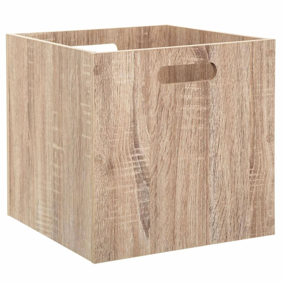 5five - Caja de almacenaje cúbica Mix'N'Modul, efecto roble, 31 x 31 x 31 cm - Para muebles modulares, cestas y cajas