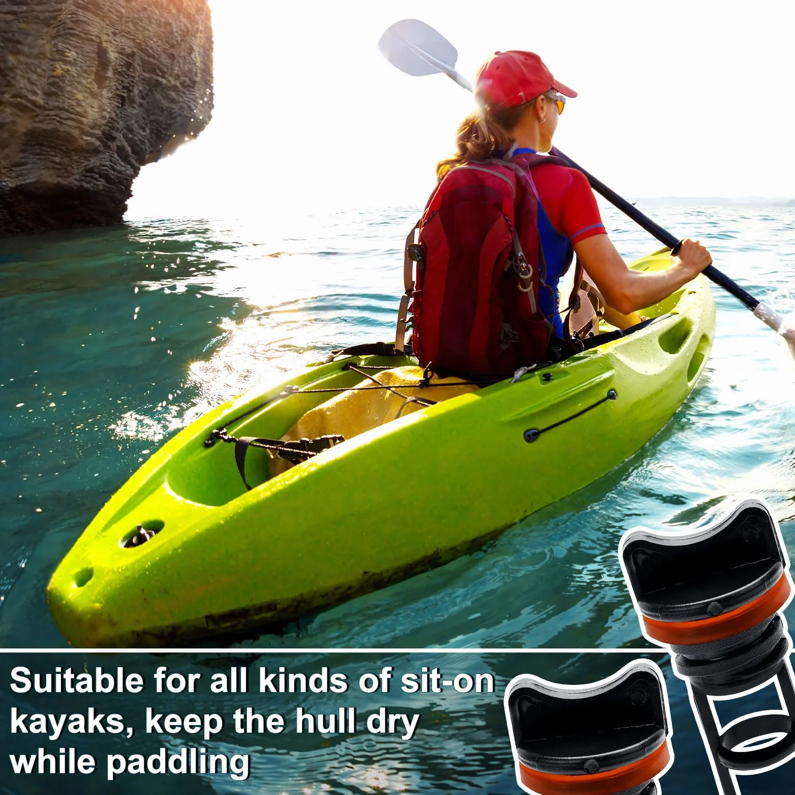 PEUTIER 4uds Tapones de Drenaje para Barcos, 1,9cm Diámetro Rosca de Nailon para Kayak Accesorios