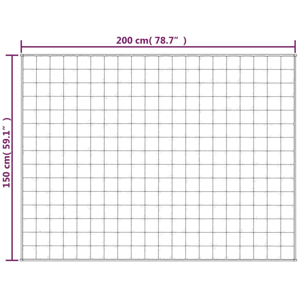 INLIFE Manta ponderada gris 150 x 200 cm 7 kg tejido casa y jardín, ropa (7,55 kg)