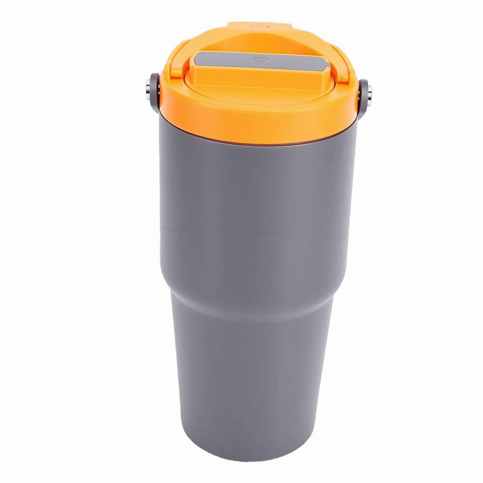 GLOGLOW Portátil, Tazas y Tazas Taza de café Eléctrica, Taza de café Recargable por USB de 600 Ml con Diseño Aislado, para Viajes, Camping, Coche, Oficina, Portátil, Acero Inoxidable 304