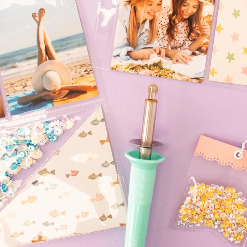Craftelier - Minty Fuse Tool | Herramienta para Sellar Fotografías, Documentos o Cartas en Fundas de Plástico Fácilmente | Ideal para Scrapbooking | Incluye Enchufe Europeo
