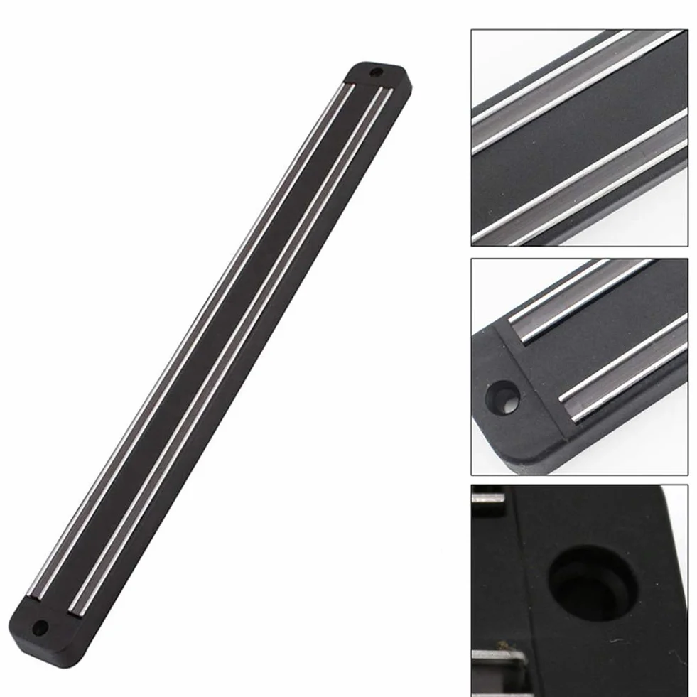 Barra magnética para cuchillos de cocina Imán montaje en pared titular cuchillos magnético cocina barra magnética titular cuchillos y utensilios de acero inoxidable,33cm
