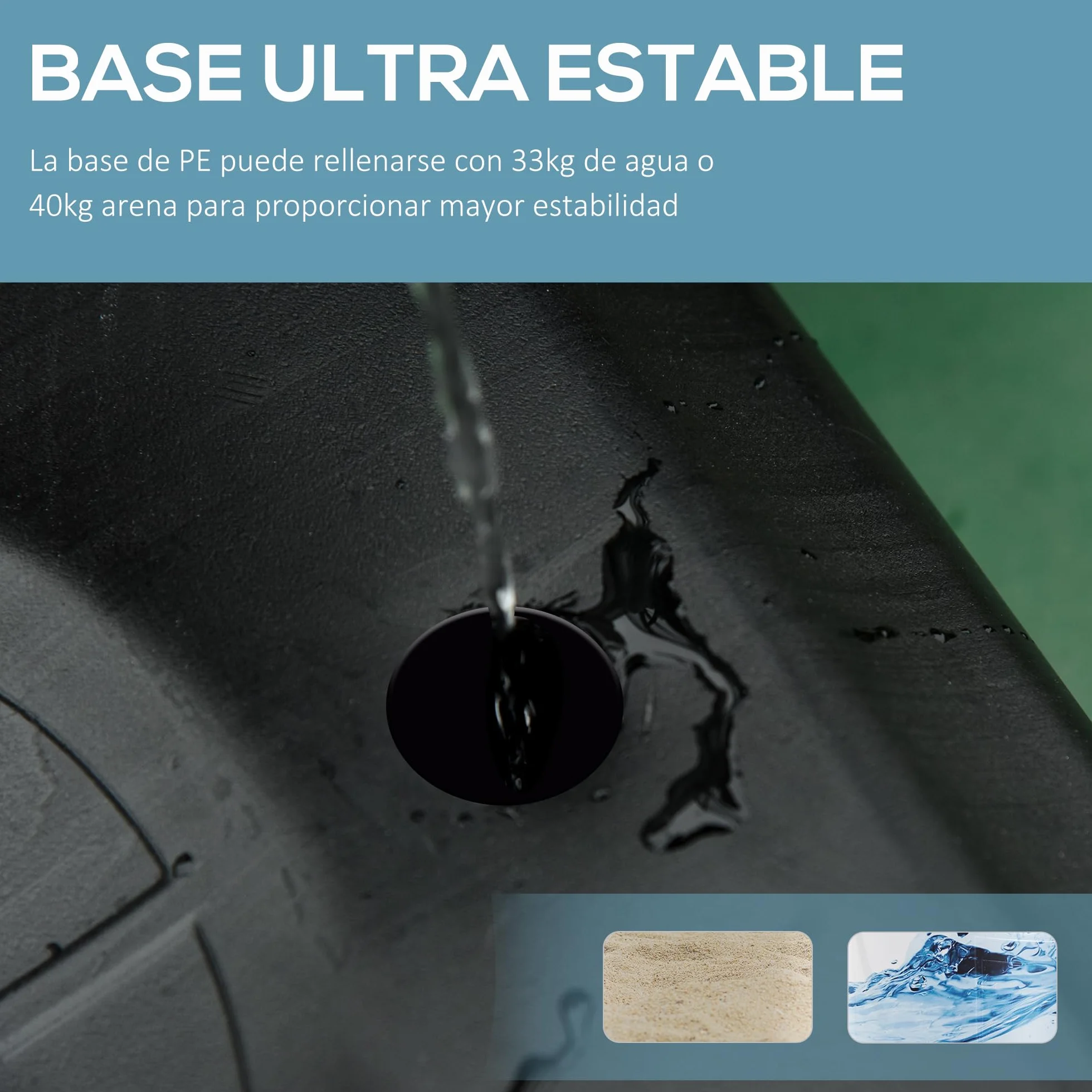 HOMCOM Canasta de Baloncesto Ajustable 205-261 cm Aro Portátil con Soporte de Acero Base Rellenable 2 Ruedas Transporte Rojo Negro