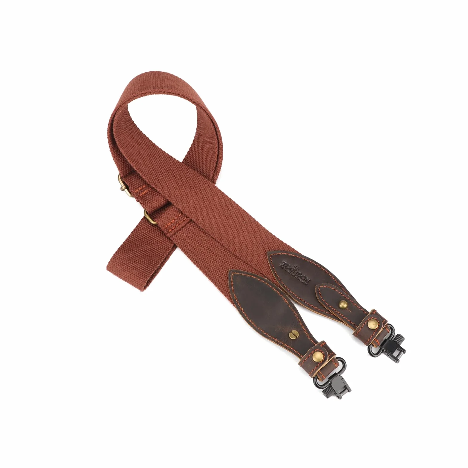 TOURBON Correa Ajustable para Rifle de 1,5 Pulgadas Cuero Caza Tiro