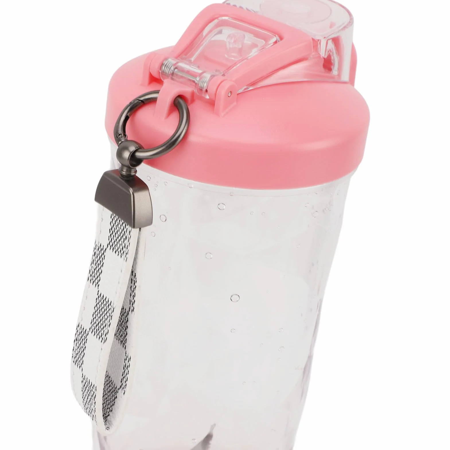 SIXRUN Batidora Portátil, Batidora Personal Recargable por USB con Taza de Acero Inoxidable ABS de 600 Ml, 150 W, 18000 RPM, 2 Modos, para Viajes, Gimnasio, Escuela, Oficina, Batidos y Batidos (PINK)