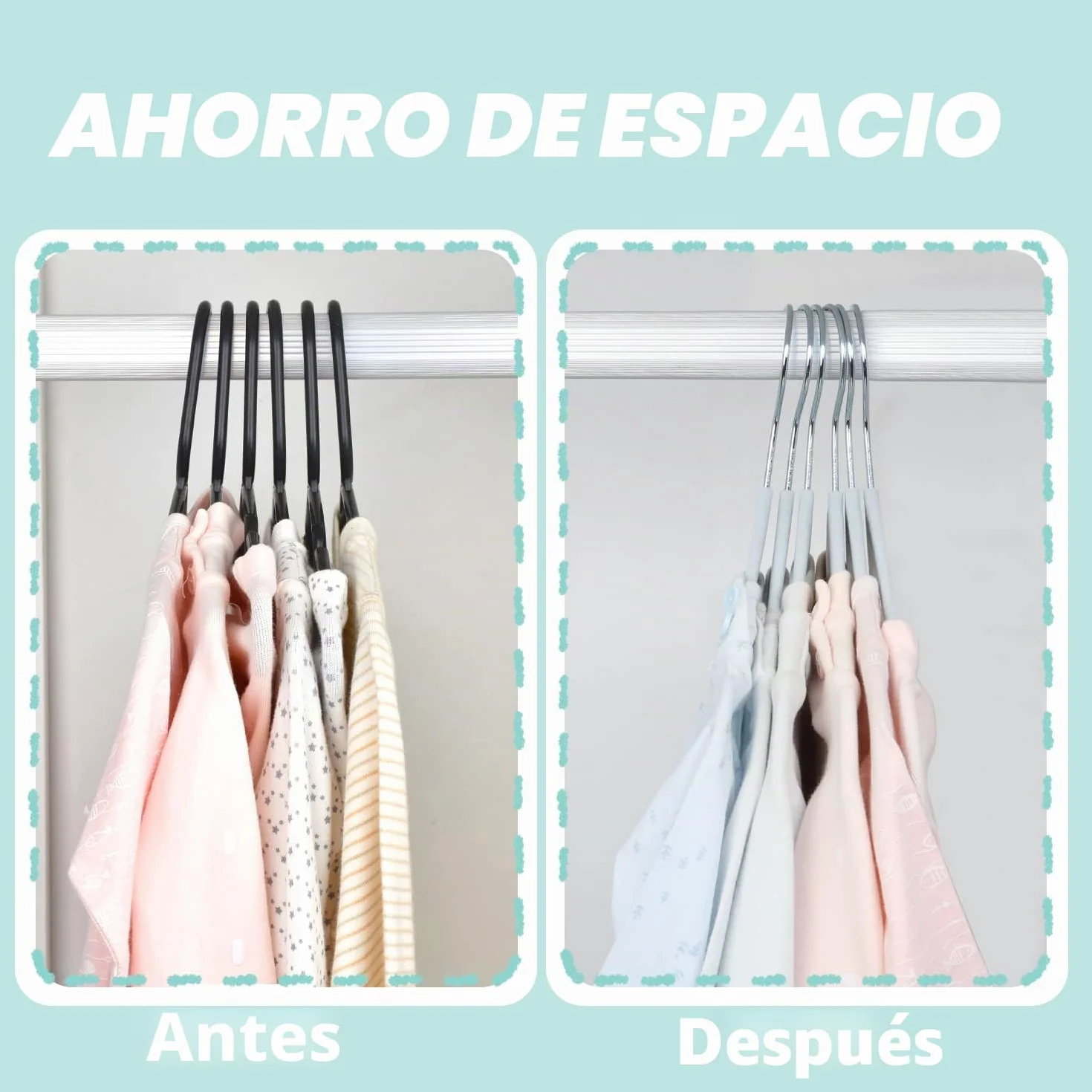 Perchas de Terciopelo Antideslizantes para Bebés y Niños, Ultrafinas, Ahorran Espacio, Gancho Giratorio 360°, Robusta, Paquete de 15 (28 cm, Azul)
