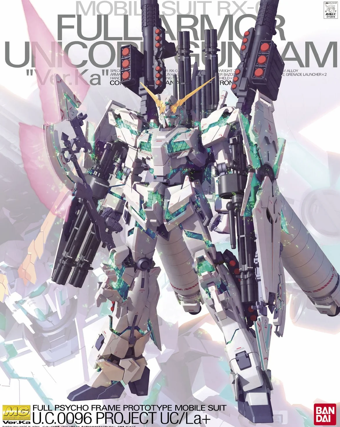 Bandai RX-0 Full Armor Unicorn Gundam Ver.Ka 1/100 Master Grade