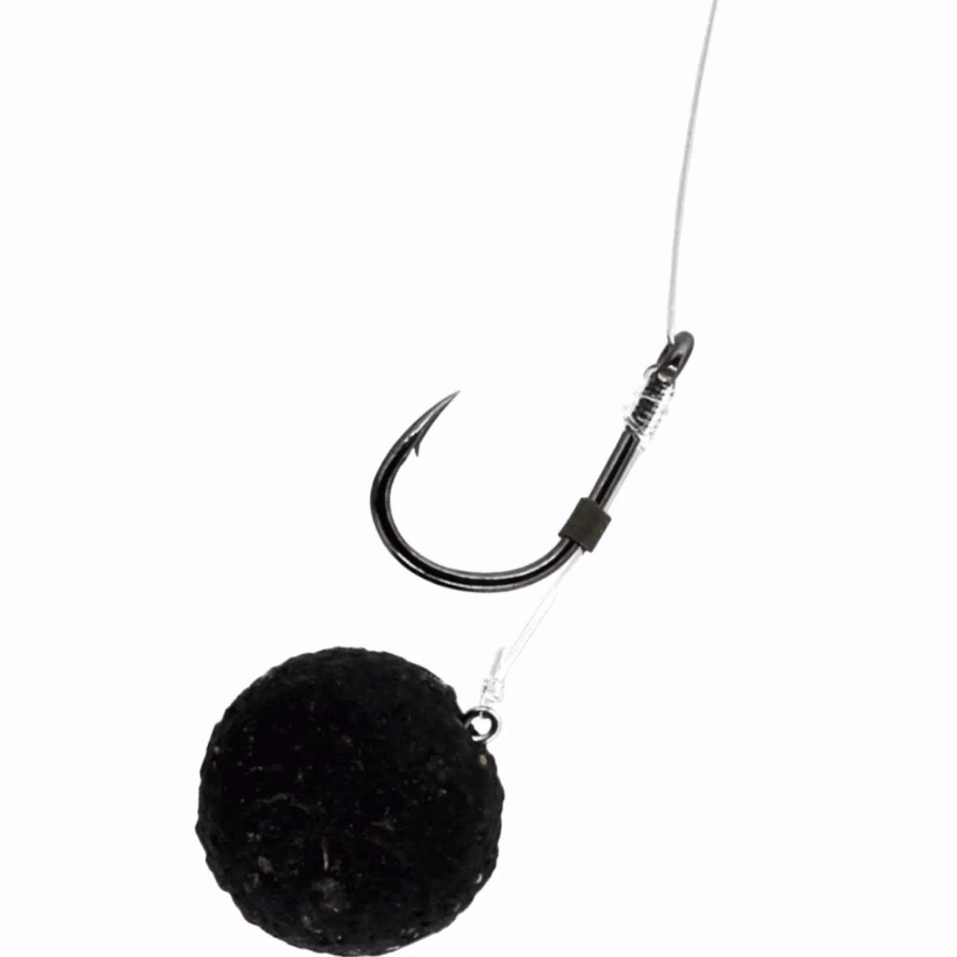 Anzuelos de Pesca Montados Tamaño 8 Cuerda Trenzada 10cm 0,12mm Carpfishing Method Feeder
