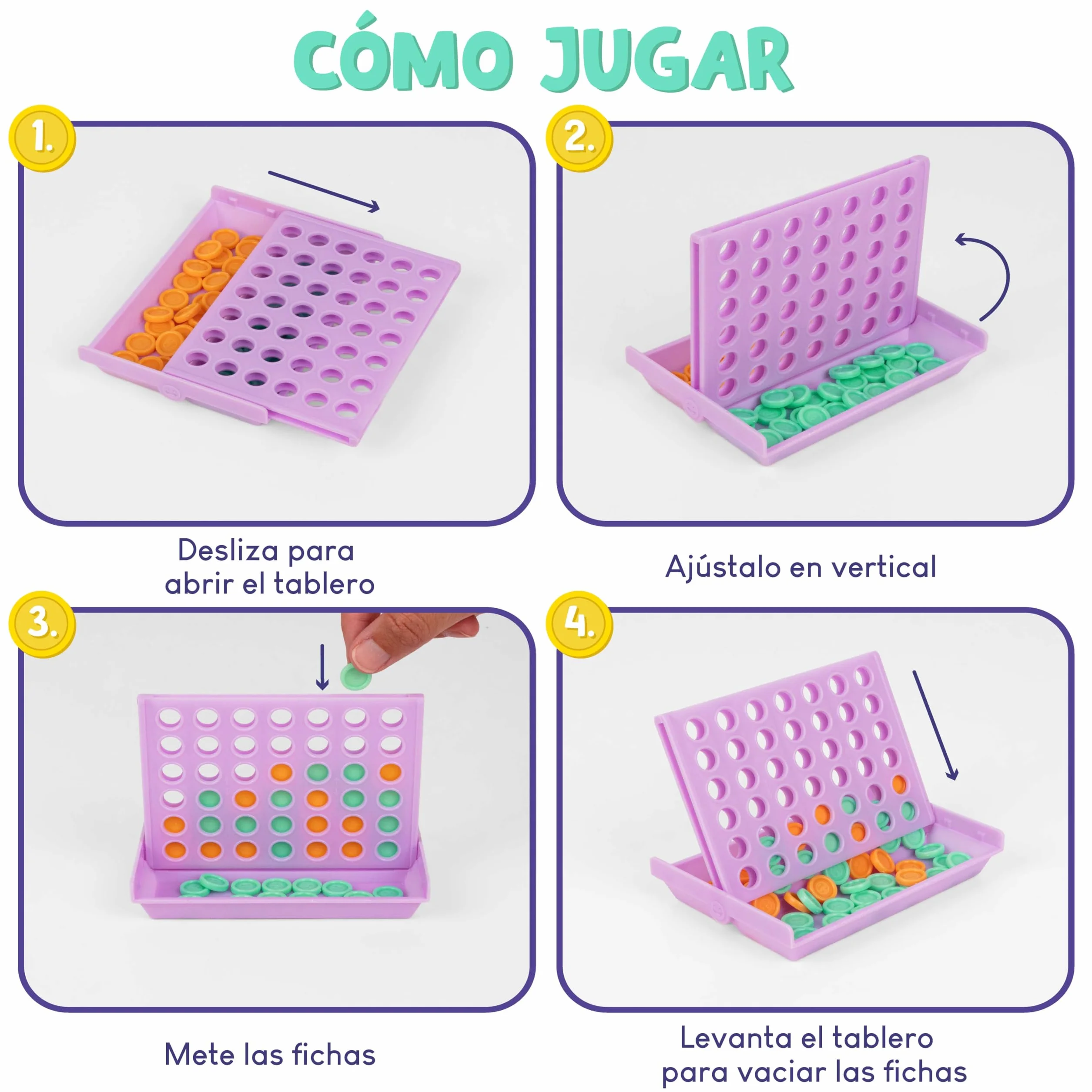 BONNYCO Cuatro en Raya Pack 16 Regalos Cumpleaños Niños Colegio 3 a 12 Años con Bolsas Sorpresa para Invitados. Ideas Detalles Alumnos Primaria, Mini Juegos de Viaje y Piñatas