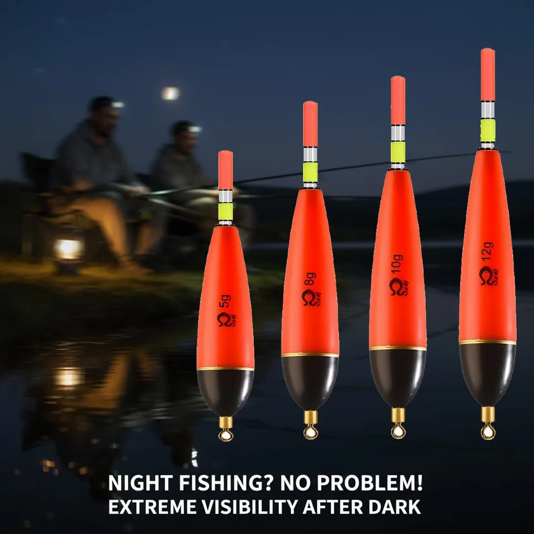 Flotadores Luminosos para Pesca de Espuma EVA - 4 Unidades