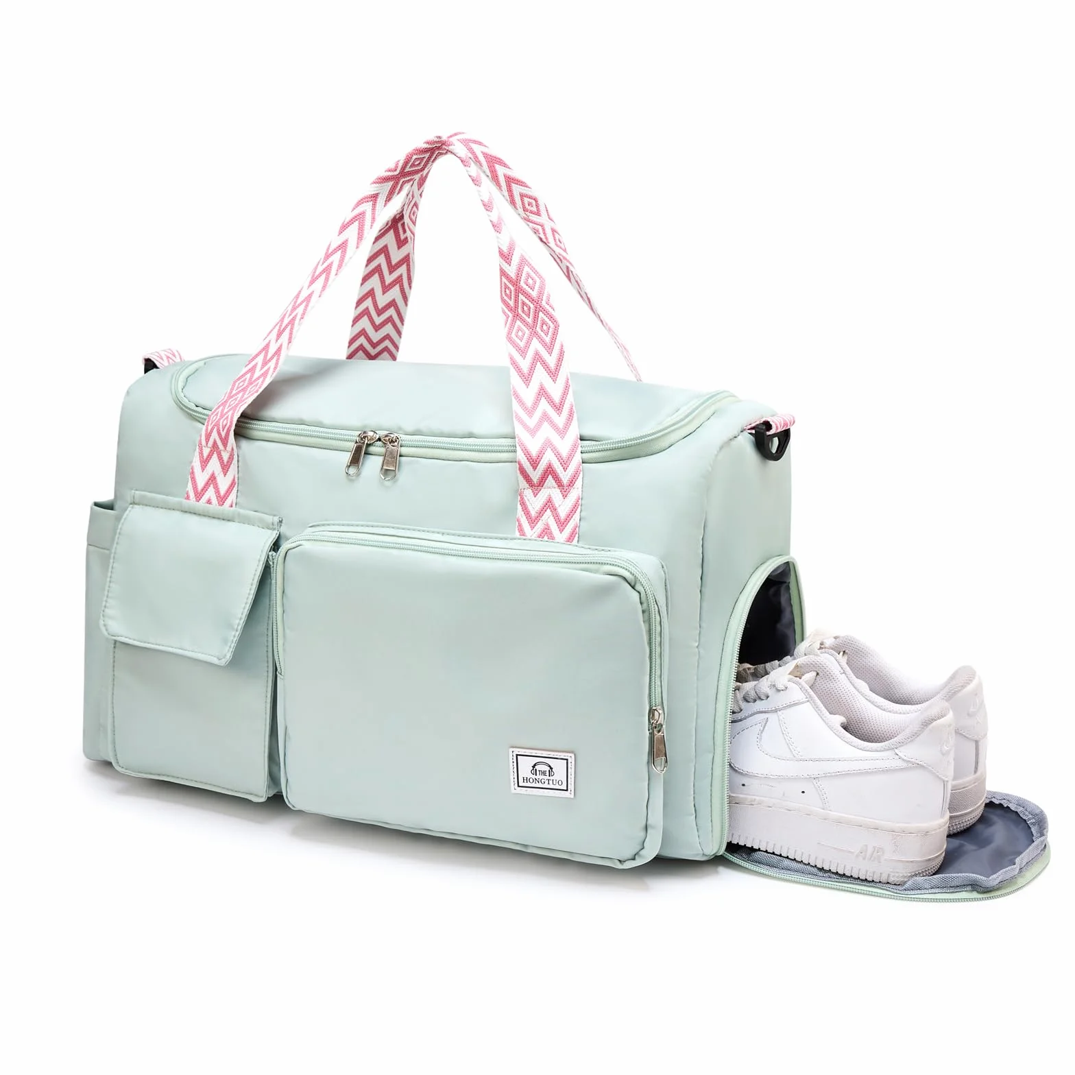 Bolsa de deporte mujer pequeña viaje compartimento zapatos S