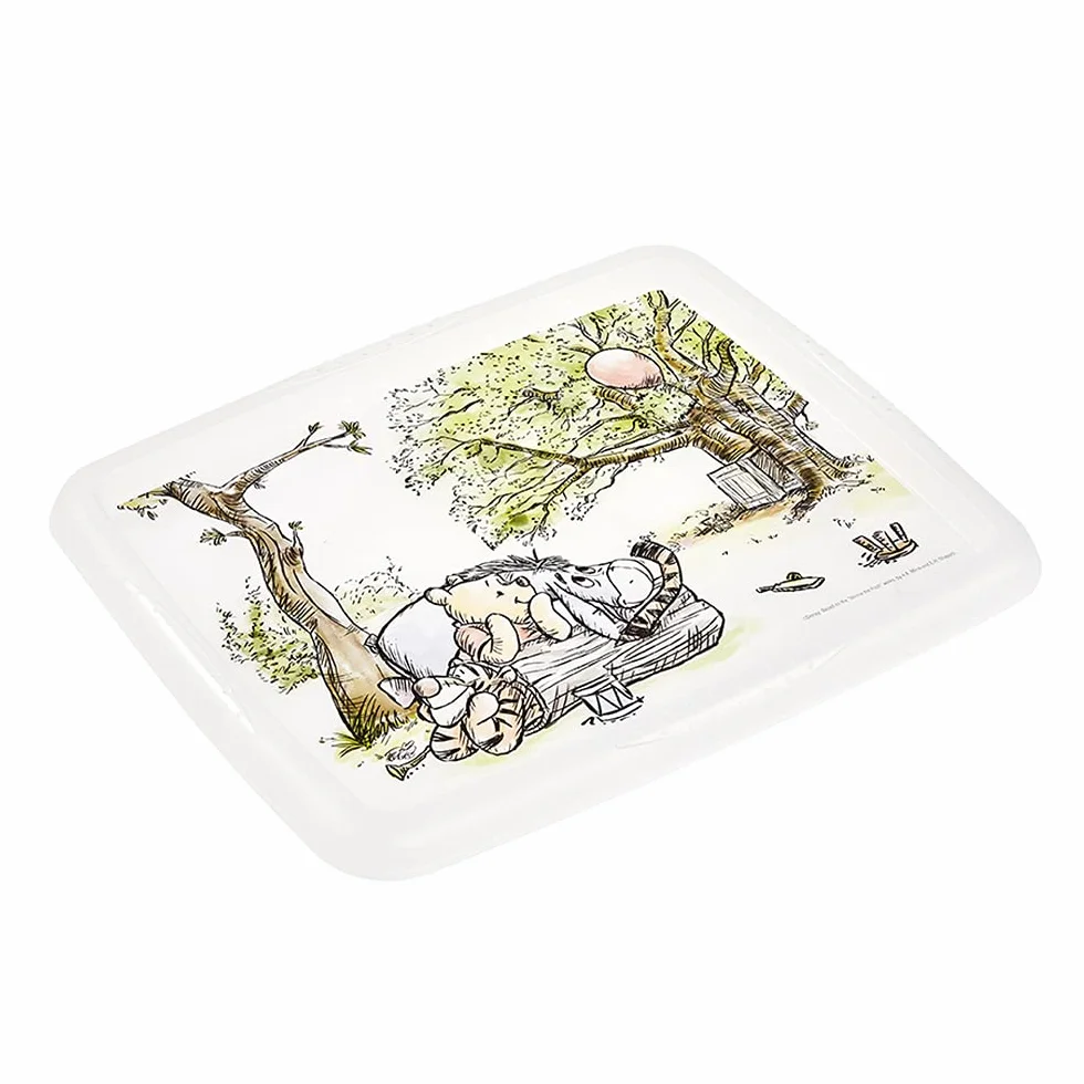 Keeeper Caja de almacenamiento Winnie 24 l Giratoria apilable Natural transparente