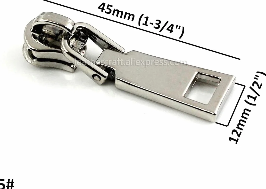 Tiradores de Cremallera, Kit de reparación de Cremalleras, 20 Piezas de Deslizadores de Cremallera de Metal n.° 5 for Chaquetas, Ropa, Abrigos y Tiradores de Cabeza.(Colorful)
