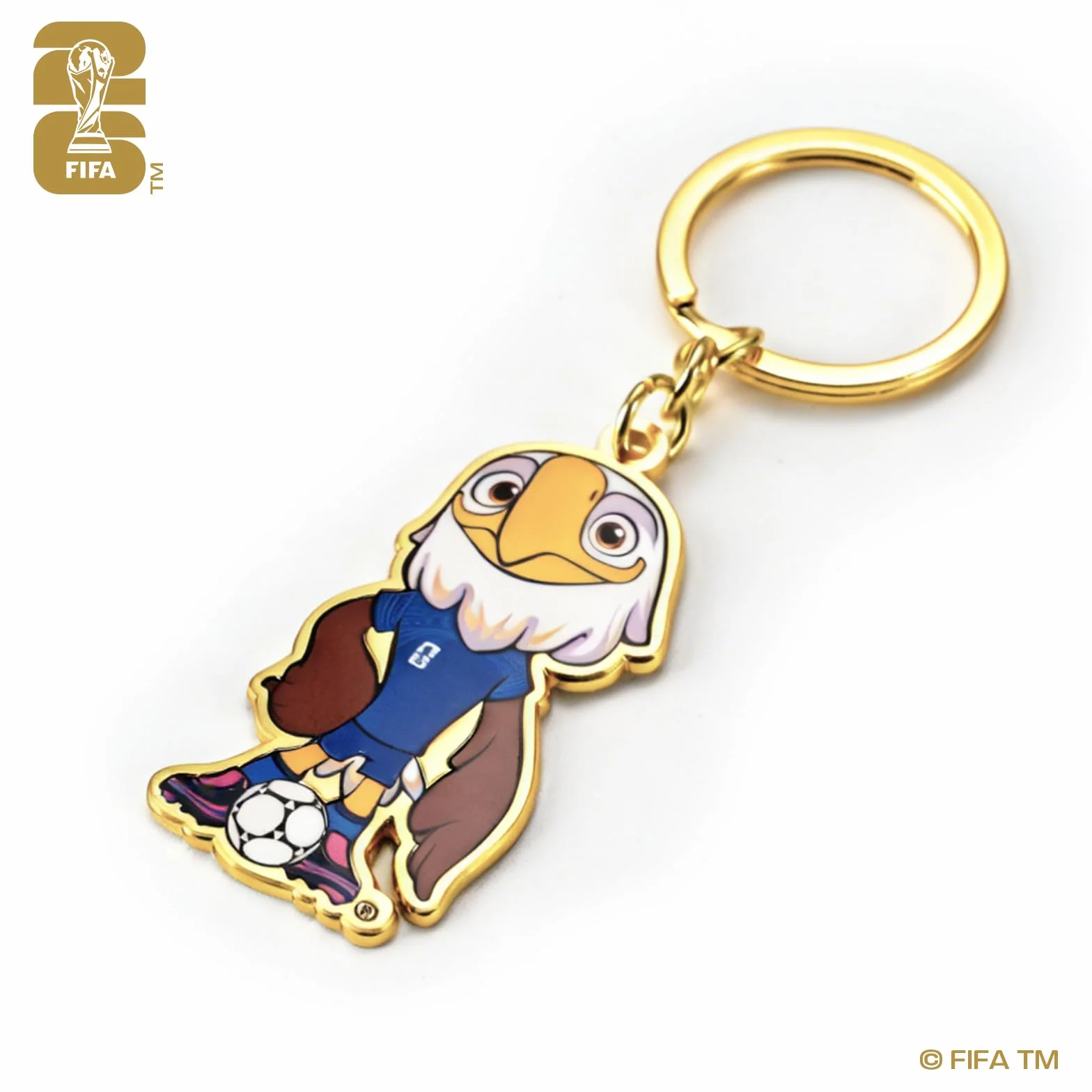 FIFA World Cup 2026 Official Gift, Oficial Mascota Llavero, figura 3D de esmalte y metal, recuerdo premium fans