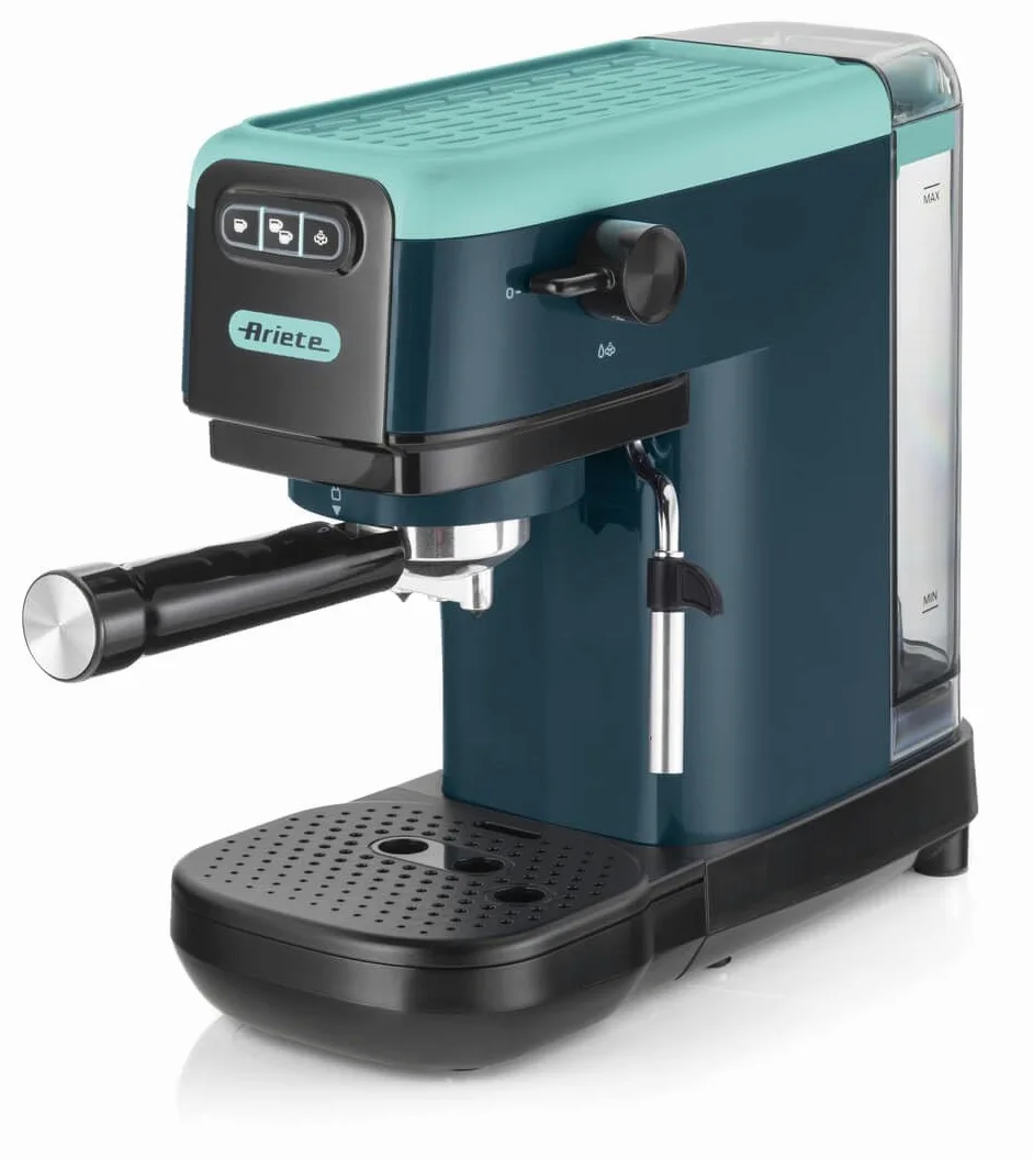 Ariete 1399 Máquina de café espresso, para polvo y almohadillas ESE, 1300 W, capacidad de 1,1 l, presión de 15 bar, filtro 1, 2 tazas y almohadillas ESE, capuchino