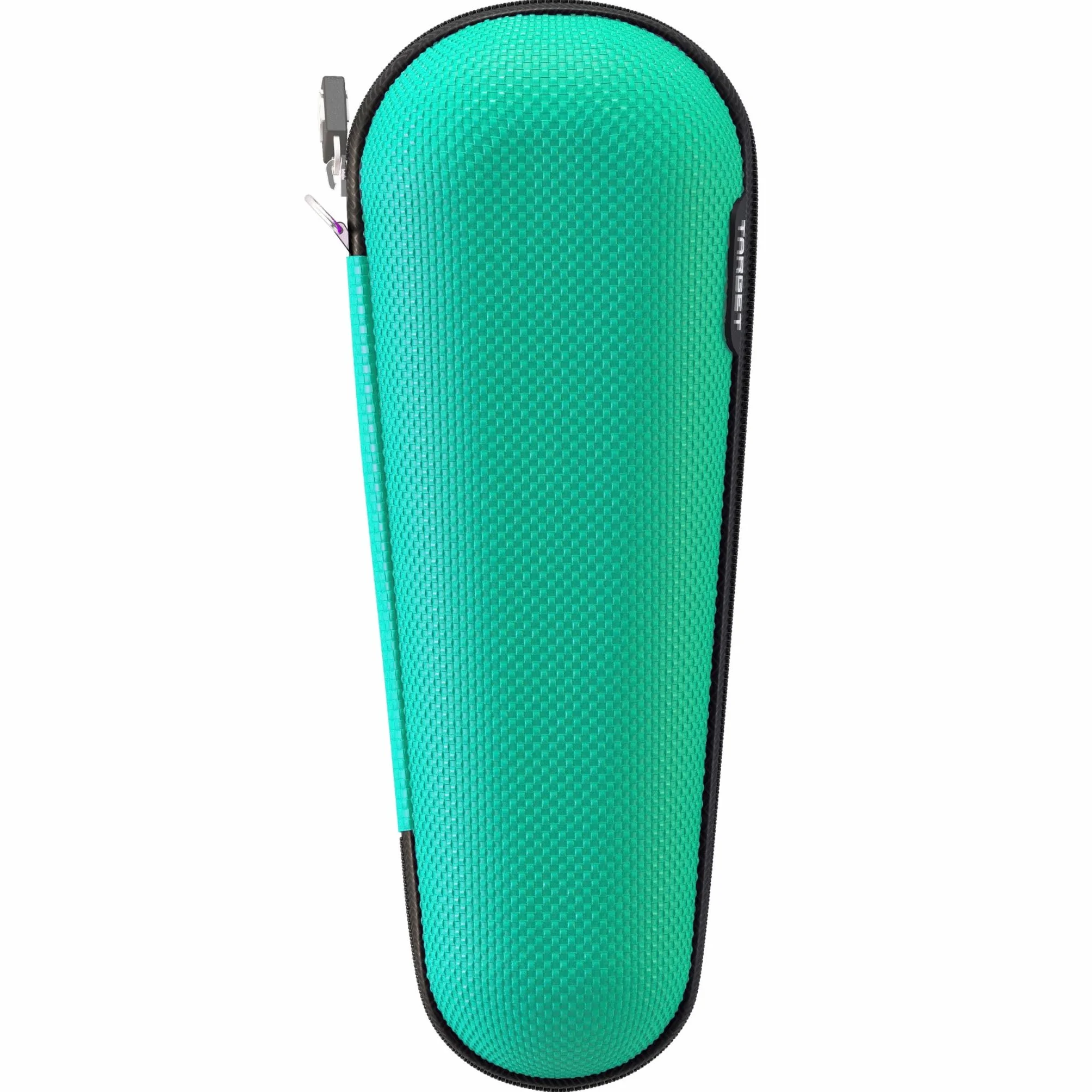 Target Japan Takoma Shell Wallet, Verde Azulado| Funda para Dardos, Porta Dardos, Contiene 3 Dardos Completamente Montados, Funda Protectora de EVA para Dardos con Cremallera