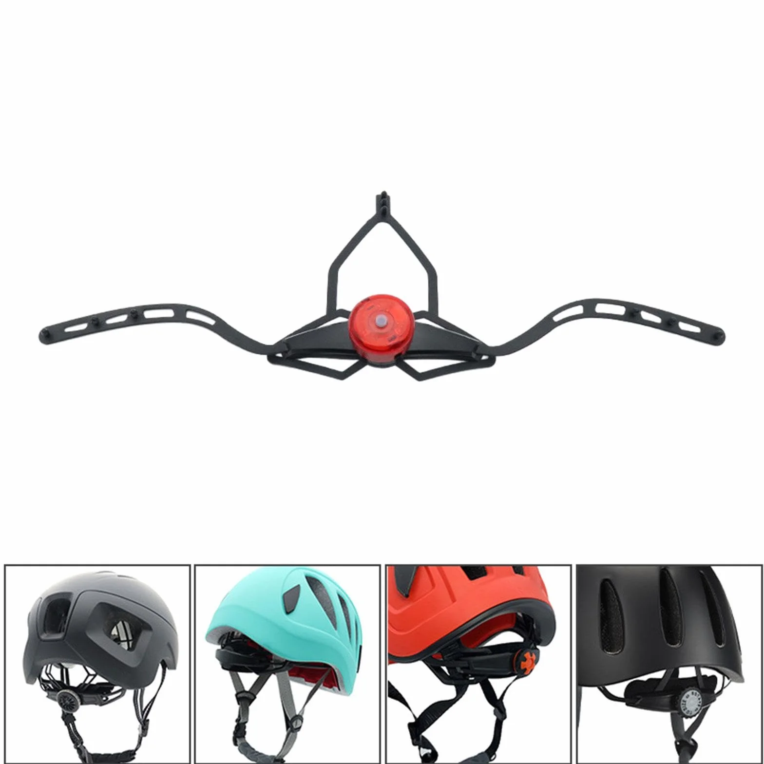 MagiDeal Sistema de retención del ajustador del Casco, Bloqueo de Cabeza Fijo, Multiuso, fácil instalación, Casco Resistente, Correa Ajustable para Montar