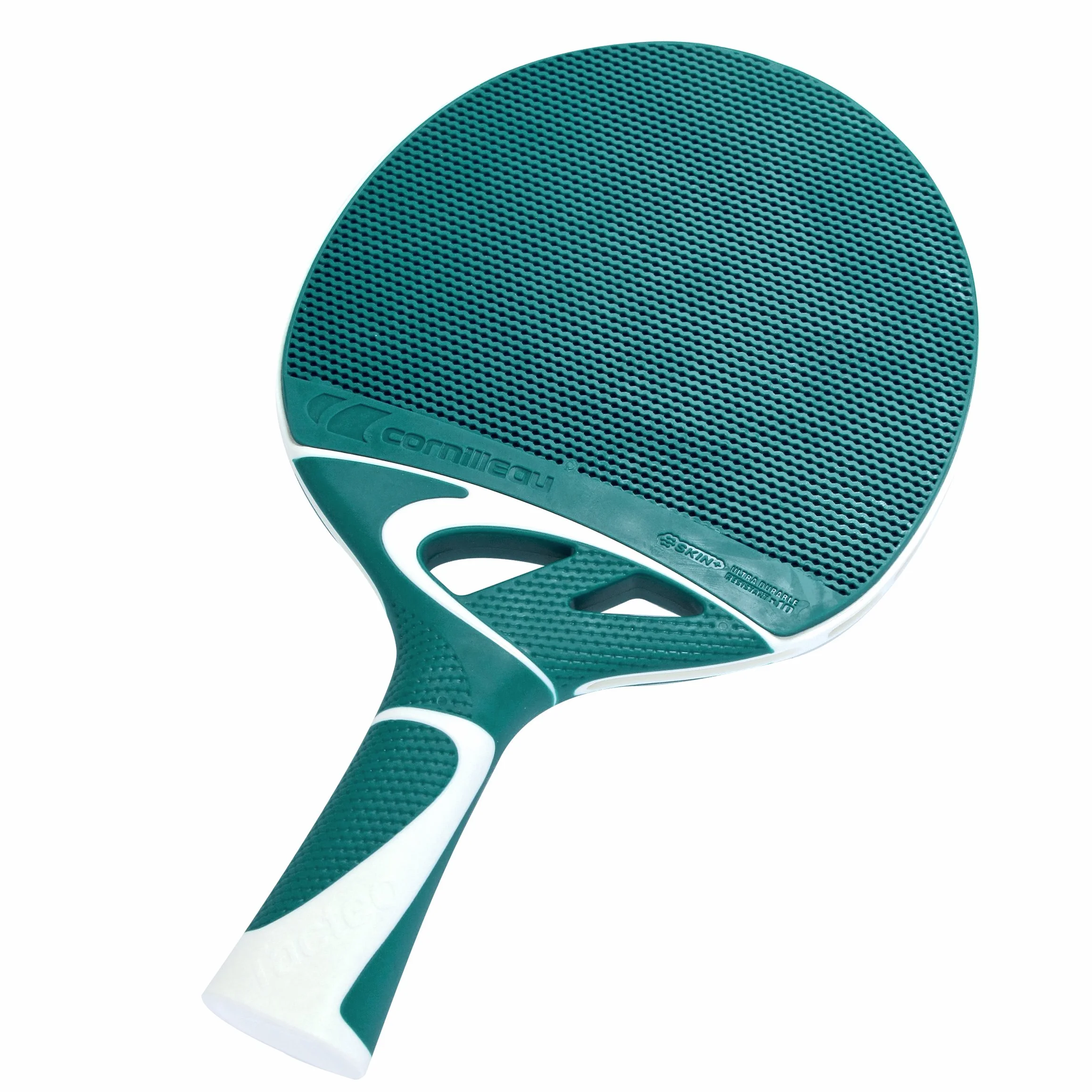 Cornilleau Tacteo Duo Set de 2 Raquetas y 3 Pelotas, Unisex Adulto, Verde/Rojo