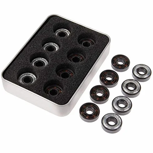 Rodamientos de cerámica 608 ABEC-11 6 cuentas para monopatín y patinaje