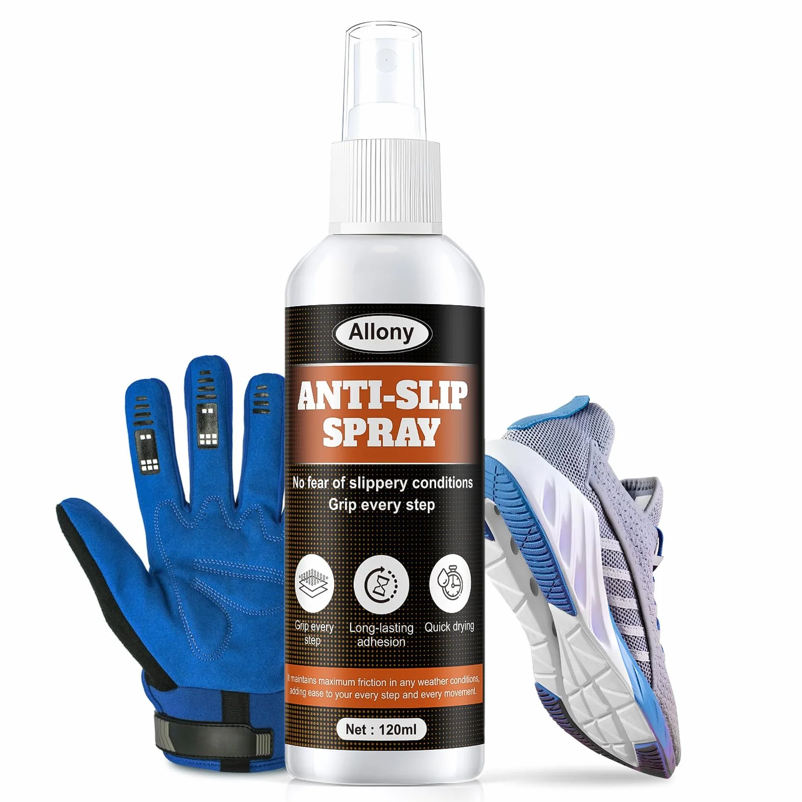 Allony Grip Spray Antideslizante Padel Tennis Golf Bádminton 120ML