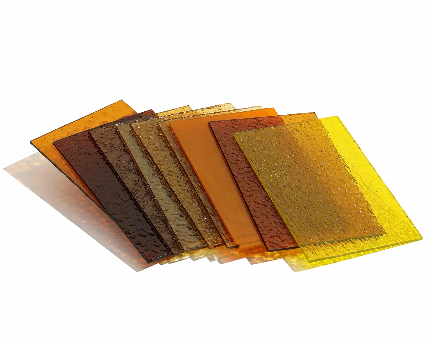 Lanyani 10 hojas de vidrieras transparentes 4x6 pulgadas vidrio catedral texturizado colores para manualidades mosaico ámbar