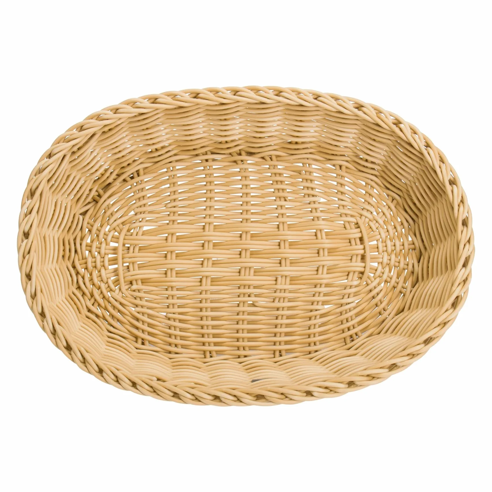 Westmark Cesta multiusos, Apto para hostelería, Oval, aprox 32 x 23 x 7 cm, Fibra sintética, Edición Saleen, Beige claro, 02010730101