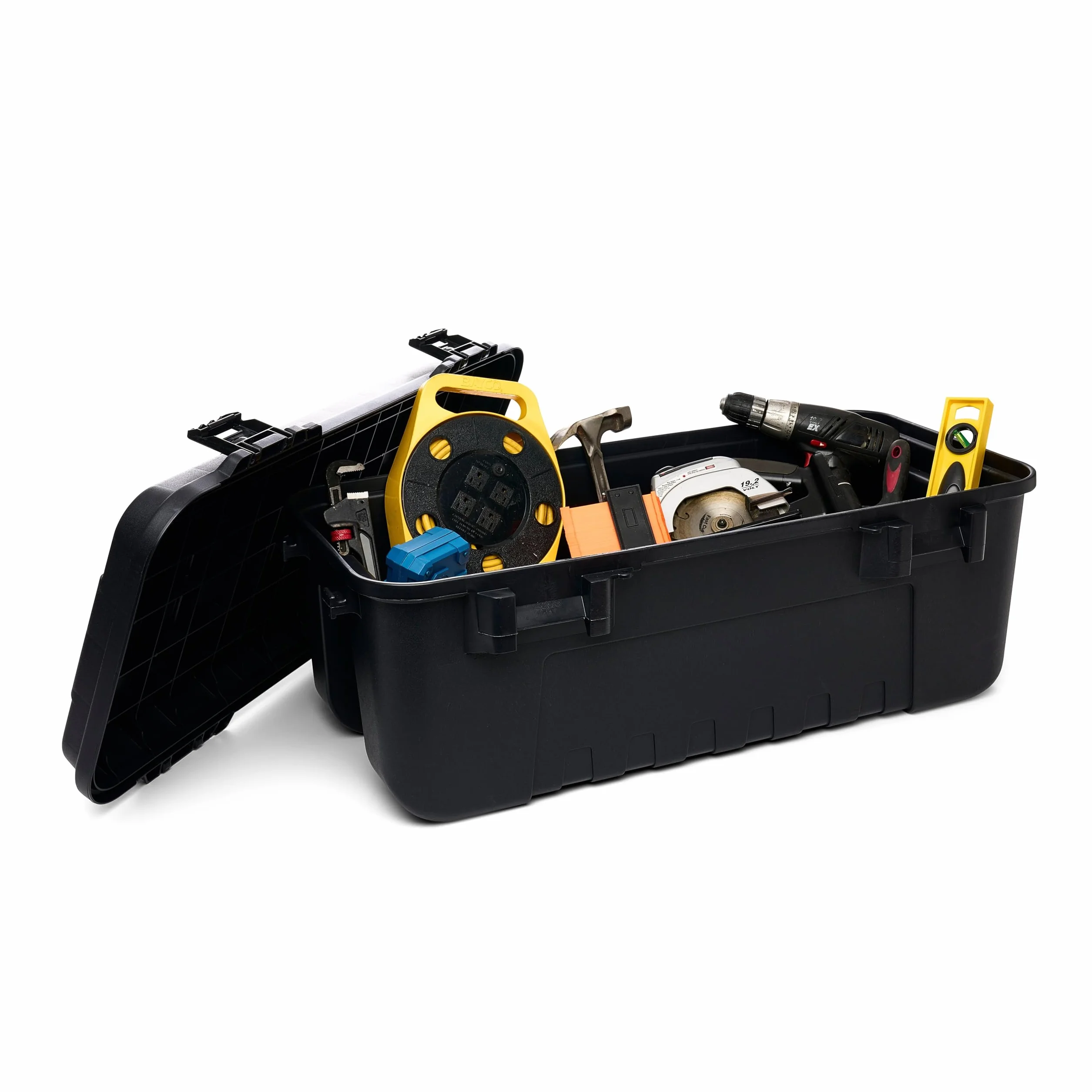 Plano Sportsman's Trunk,Grande 102ltr, Negro, Caja Almacenamiento Grado Militar con Tapa, Resistente, Grande, Camping y Ejército, óptimo para Caza, Paintball, Airsoft o Almacenamiento en Casa