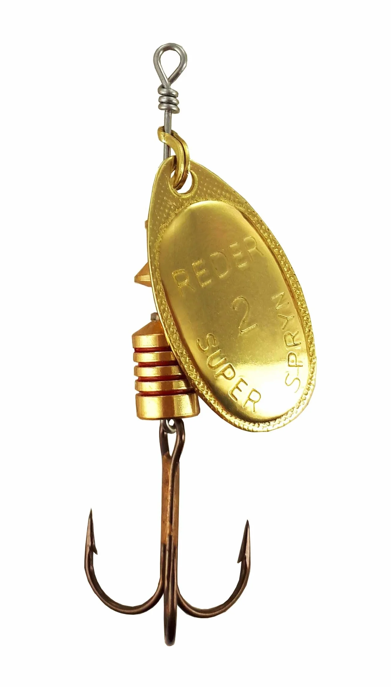 MAPSO 5 Cucharillas de Pesca REDER-2 Oro 4,50 GMS