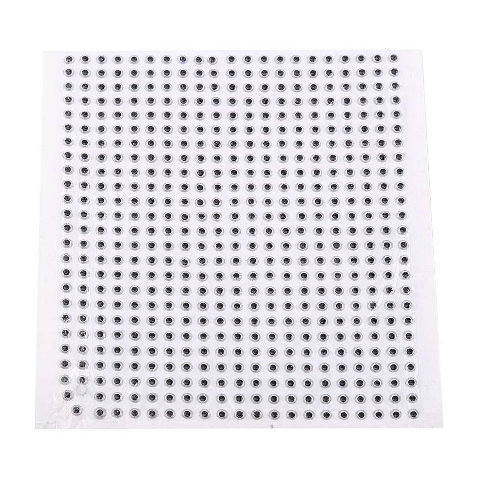 Alomejor 500 Piezas 3D Epoxy Eyes Señuelo de Pesca para DIY Cebos 3-5 mm Lifelike Ojo de Pez