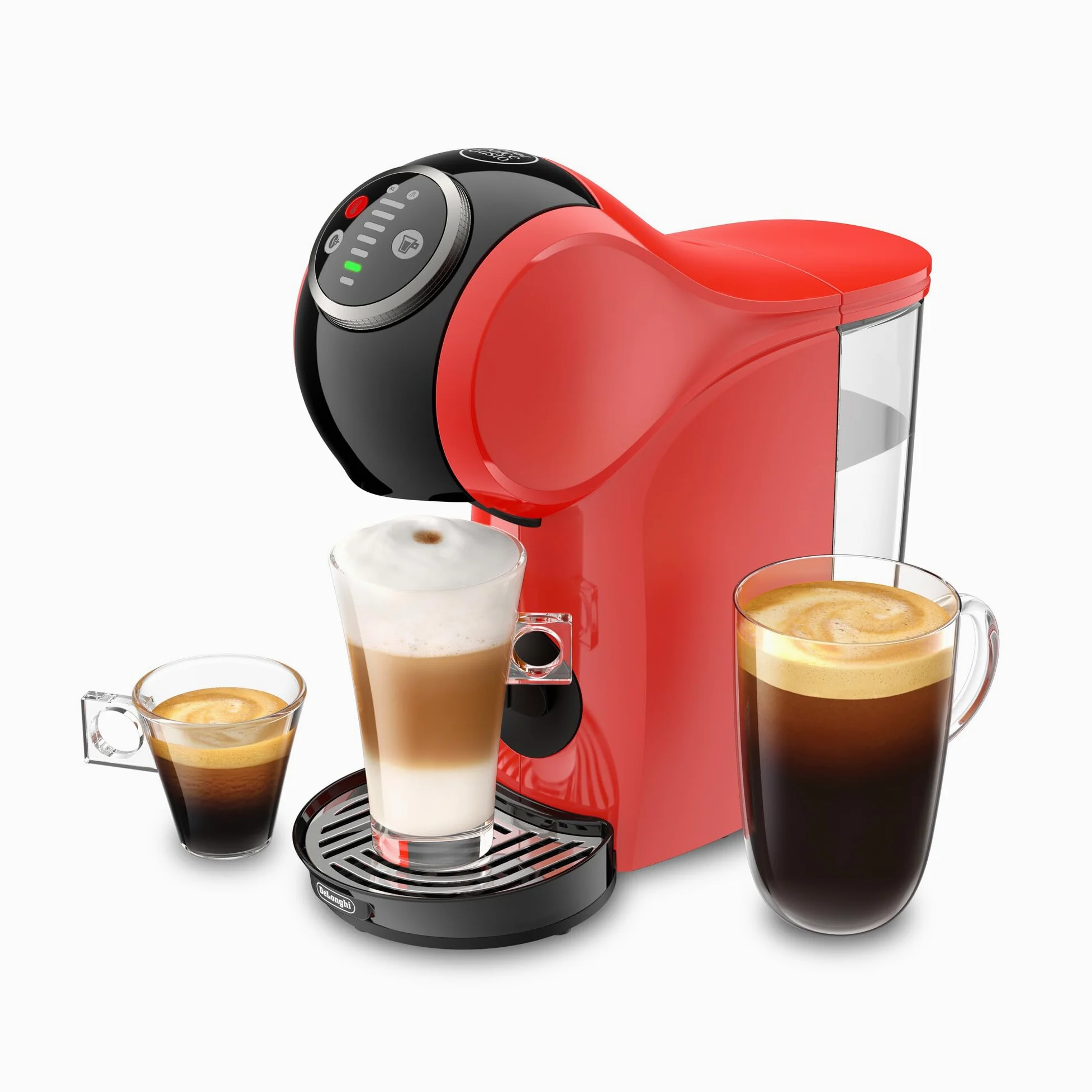 NESCAFÉ DOLCE GUSTO Genio Plus Line EDG315.R - Cafetera automática de cápsulas, 15 bares de presión, 0.8 l, color rojo