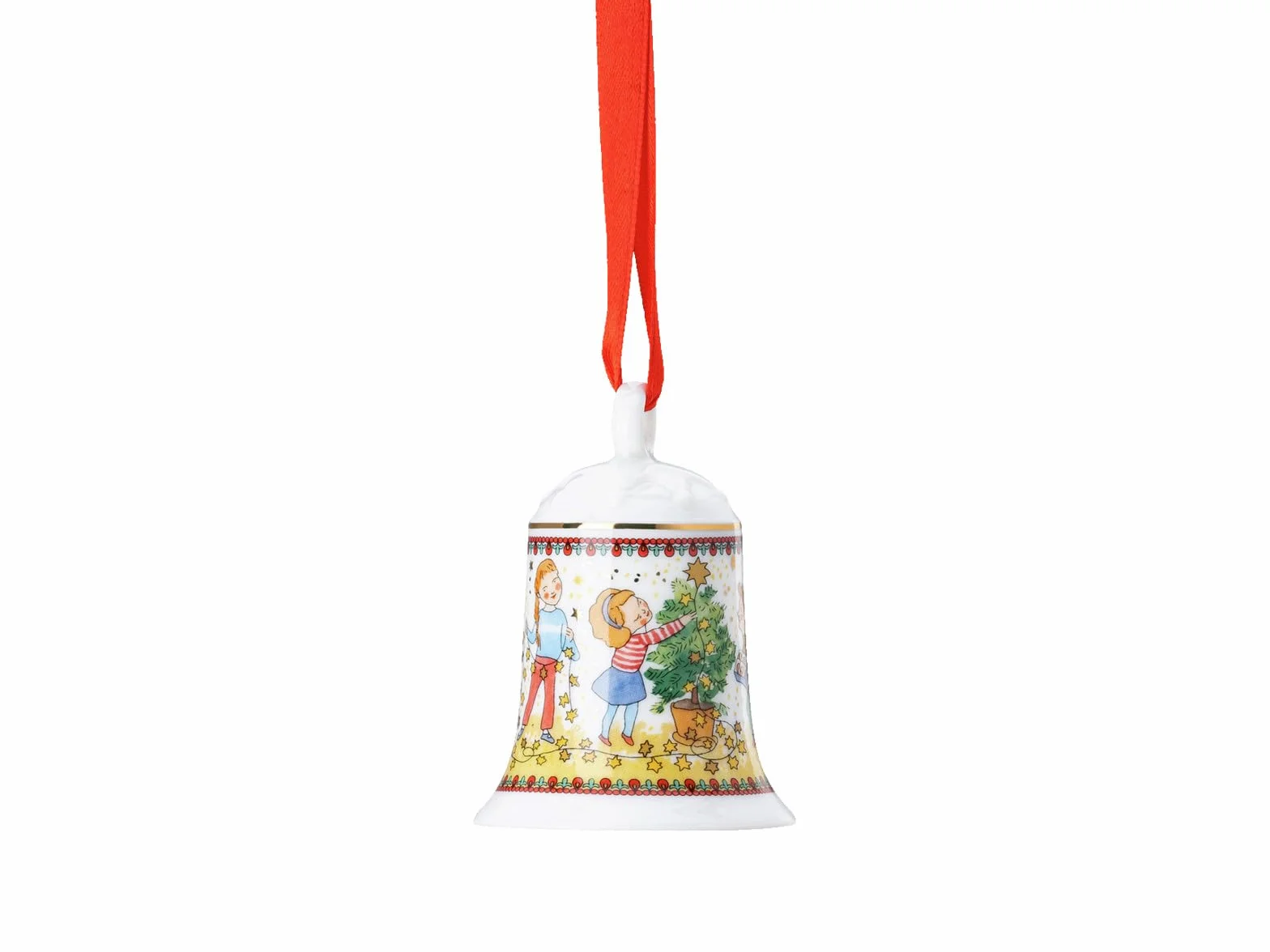 Hutschenreuther Serie Coleccionable 2024 Luces navideñas Campana de Porcelana
