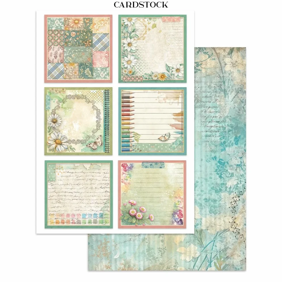 Stamperia - Junk Journal Stickers, Cut-Outs, and Backgrounds for Scrapbooks, Albums, Card Making, Bullet Journalling and More, Perfect for Hobbies, Crafts, and Gifting (Daisy Art)