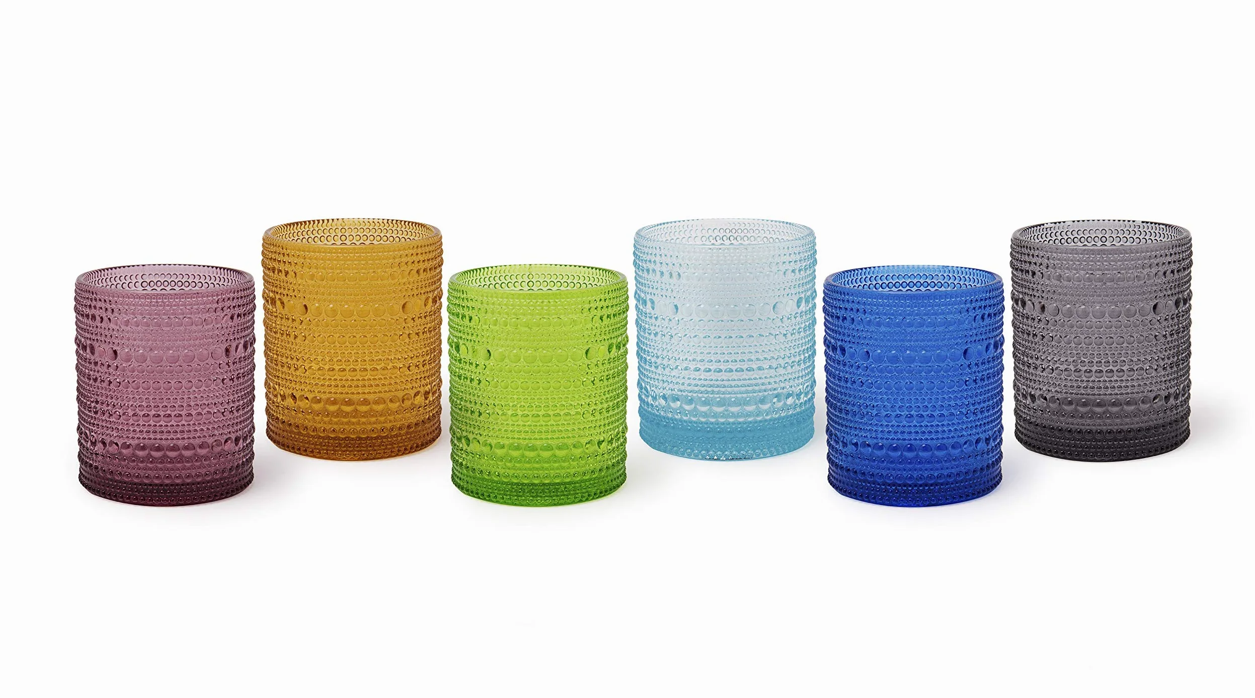 Excelsa Aurora - Juego de 6 vasos multiusos de cristal