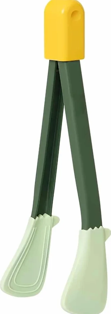 Pinza para bistec para cocinar Pinza para Alimentos Cocina Multifuncional Resistente al Calor Antideslizante Pinza para Barbacoa Alicates para Pinzas para bistec para el hogar (Color : Verde) (Verde