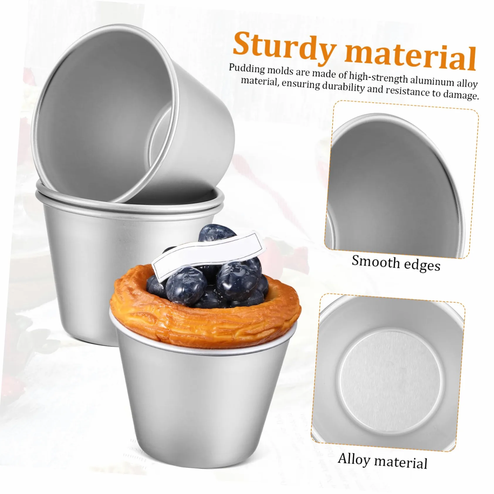 16piezas Moldes Para Hornear Moldes De Pudding y Magdalenas De Utensilios Antiadherentes Para y Postres Perfectos Para Fiestas y Uso Diario