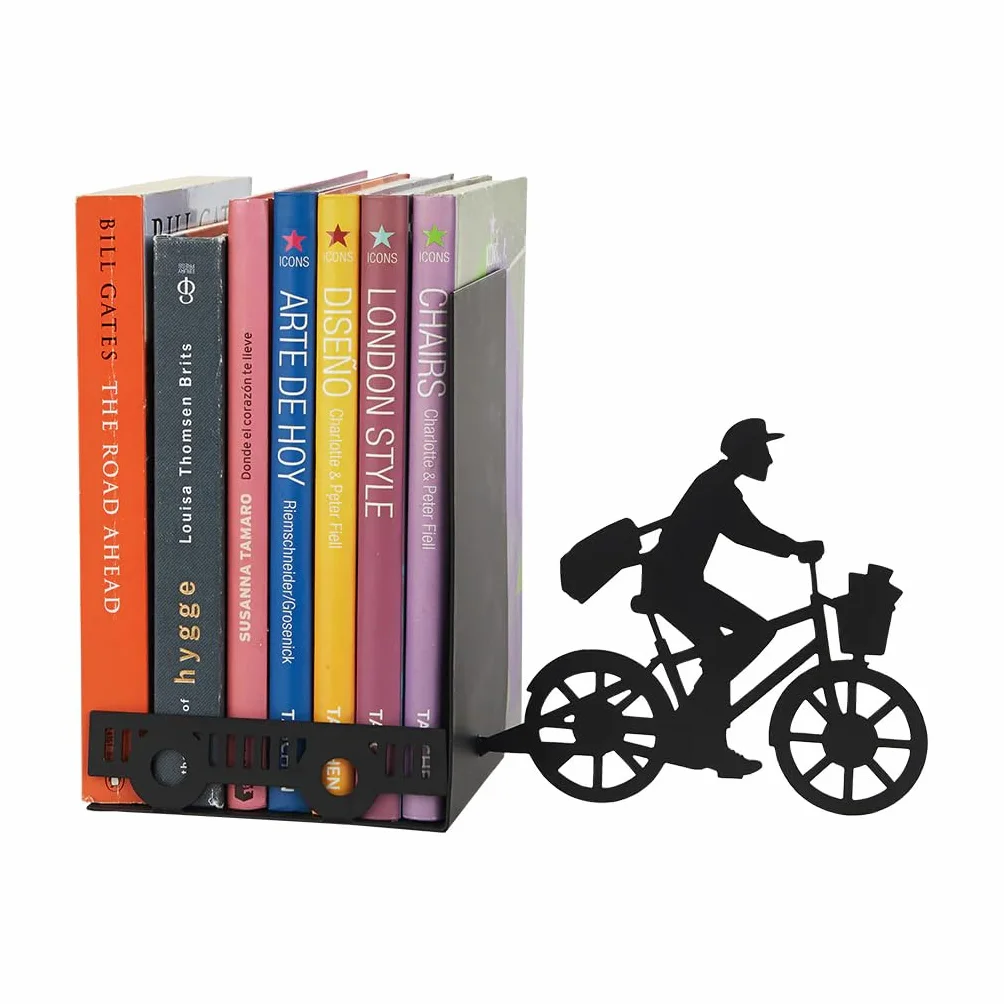 Balvi Sujetalibros Postman Color Negro Decorativo Metal