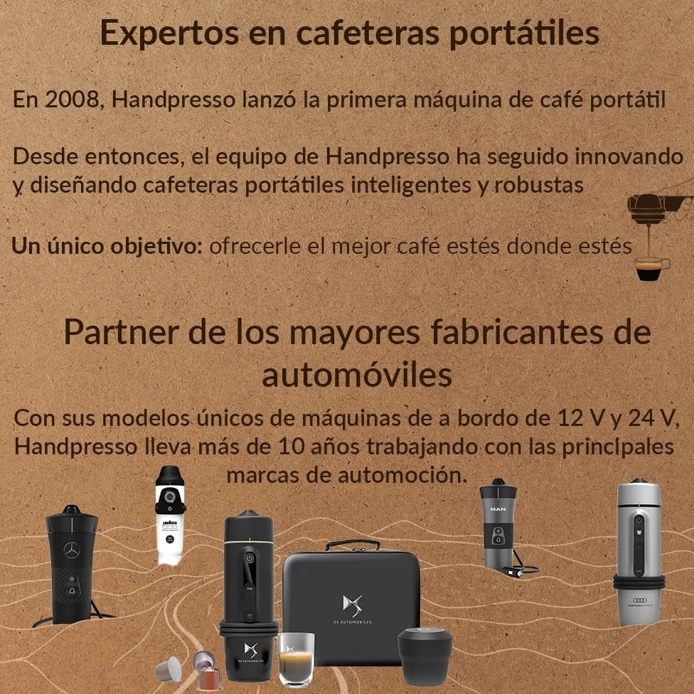 Handpresso Handcoffee Truck 21010 - Máquina de café, portátil, con cápsulas tipo Senseo, para camión, 24 V