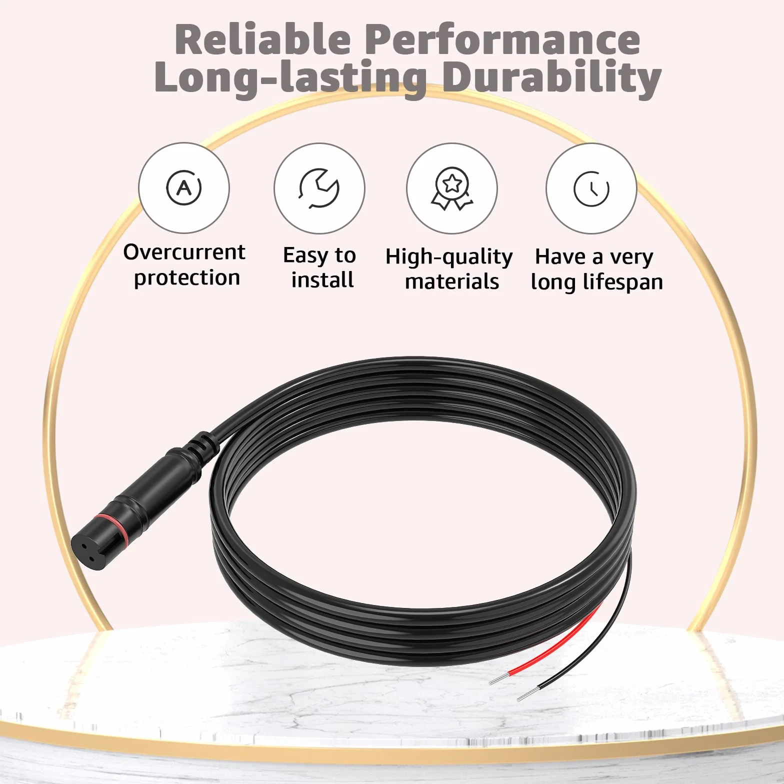 Upgrate Cable de alimentación de repuesto para Lowrance HOOK2 Hook Reveal 5/7/9/12